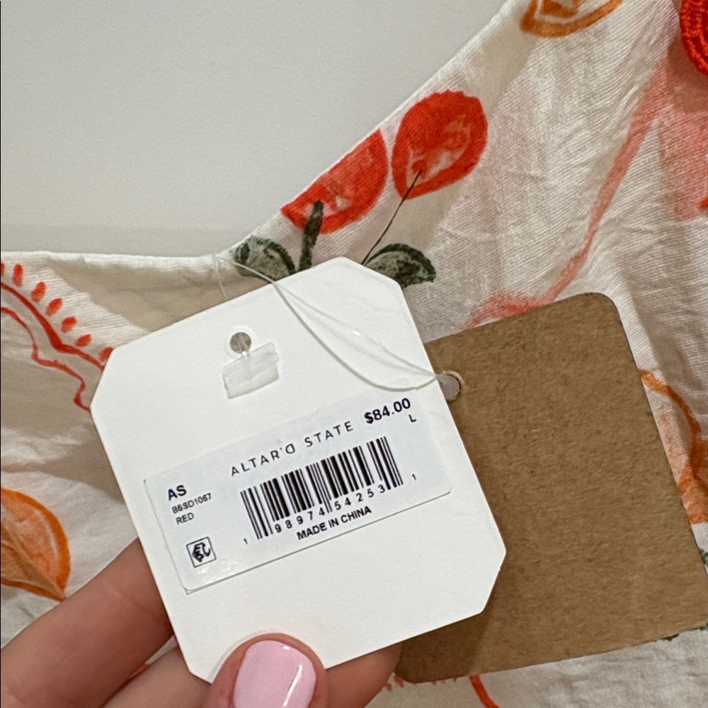 ✨NWT~Altar’d State/Blu Pepper Cherry on Top 🍒 Midi Dress✨ - Picture 6 of 14
